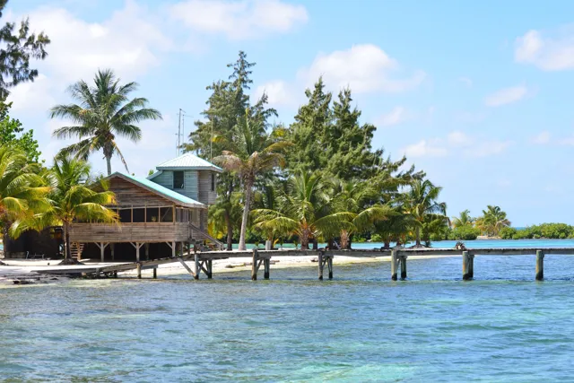 Waterfront resort view — Isla Marisol Resort, Belize