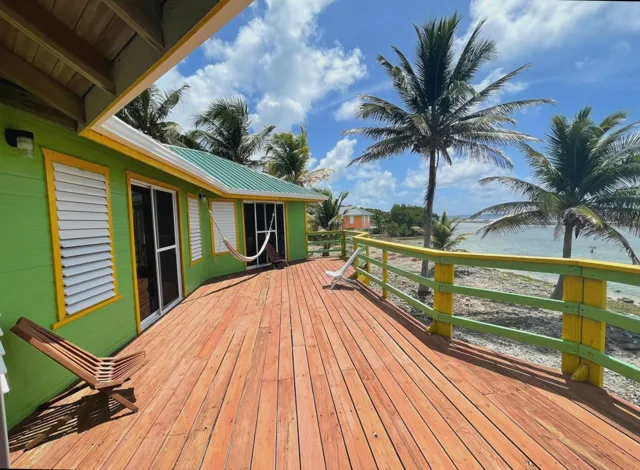 Waterfront veranda — Isla Marisol Resort, Belize
